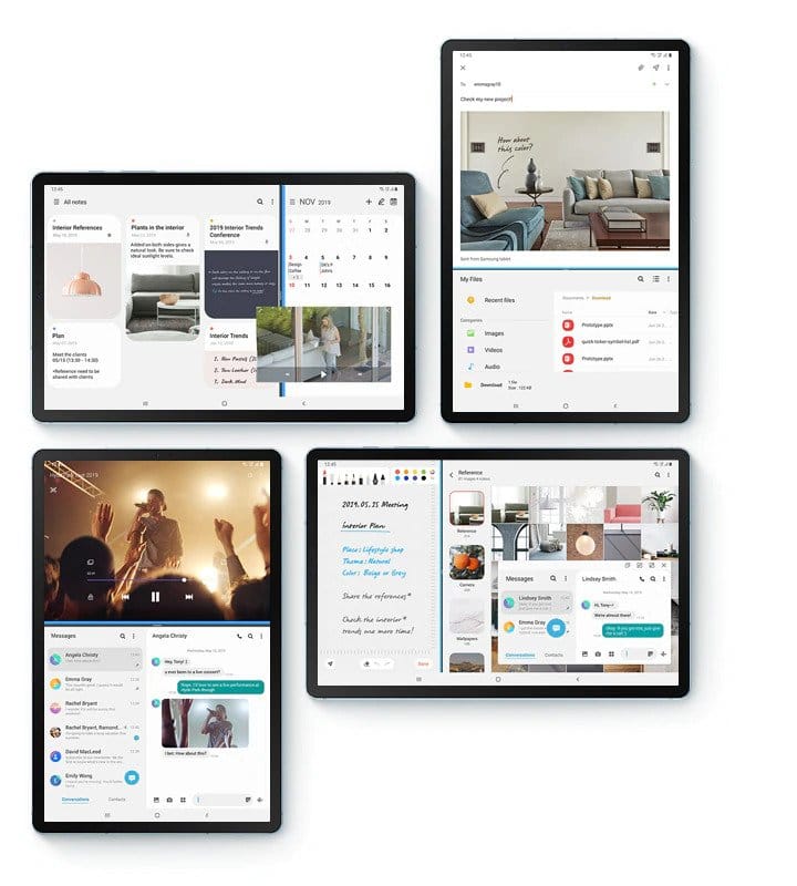 Samsung galaxy tab S6 multi-tasking