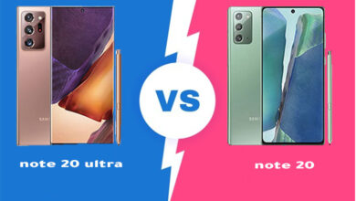 Samsung Galaxy Note20 ultra vs Samsung Galaxy Note20 comparsion